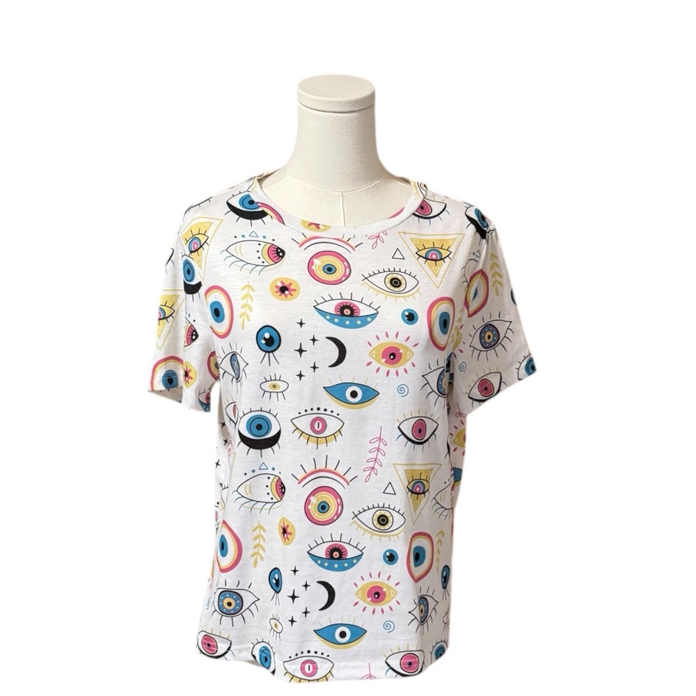Shein Evil Eye Shirt SZ LG‎ NWOT